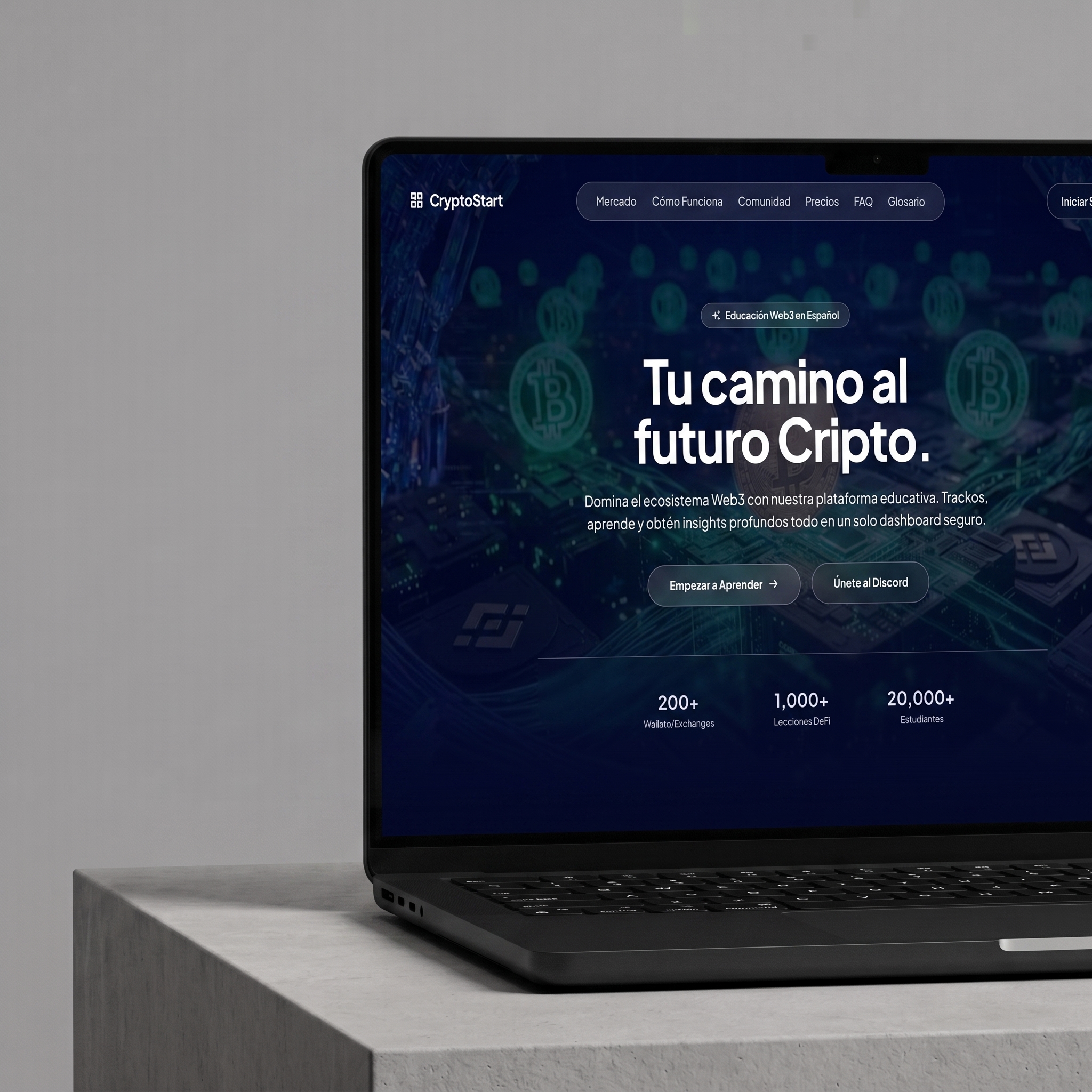 CryptoStart — plataforma educativa Web3