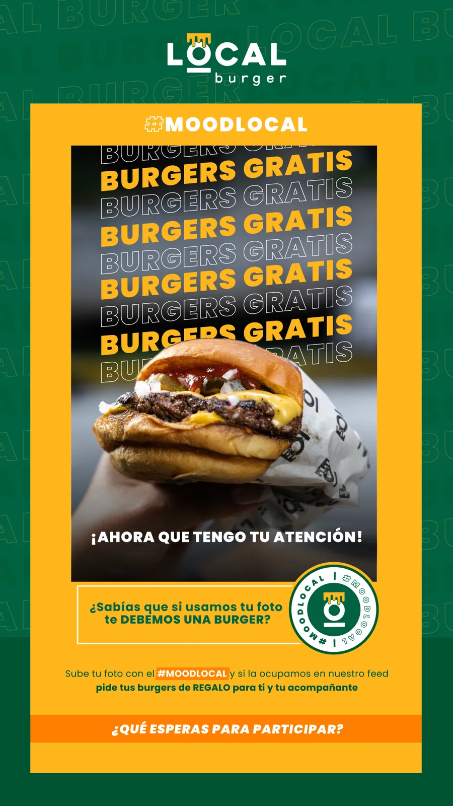 Local Burger — campaña #MoodLocal
